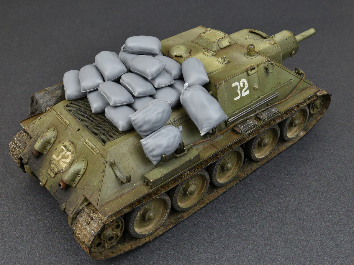Miniart 1/35th scale Hessian Bags (Sand, Cement, Vegetables, Flour, Seeds etc)