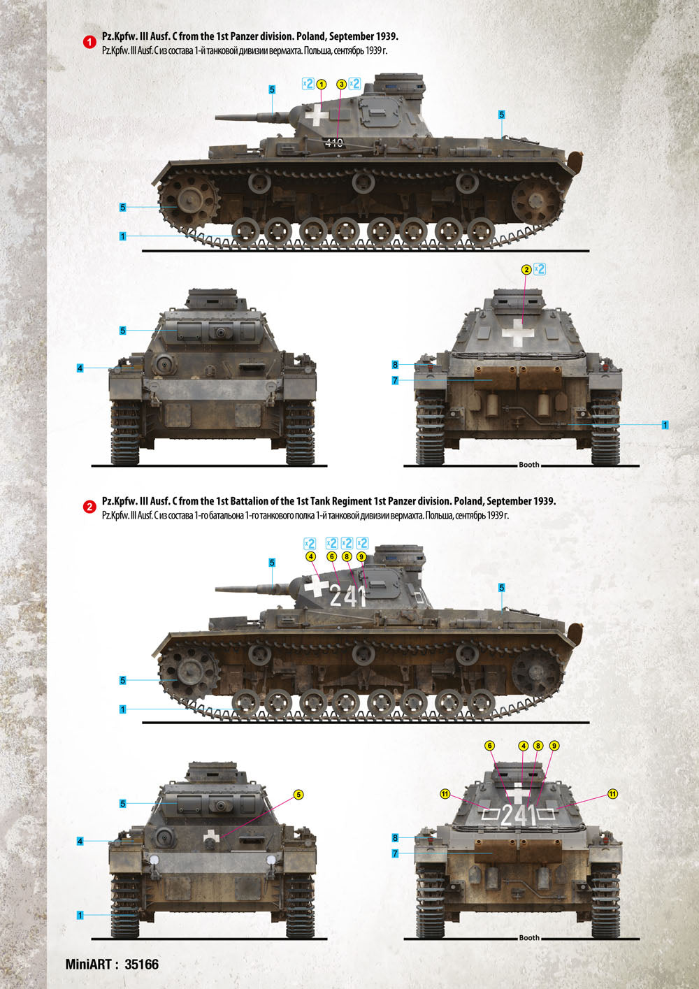 Miniart 1/35th scale Pz.kpfw.III Ausf.C