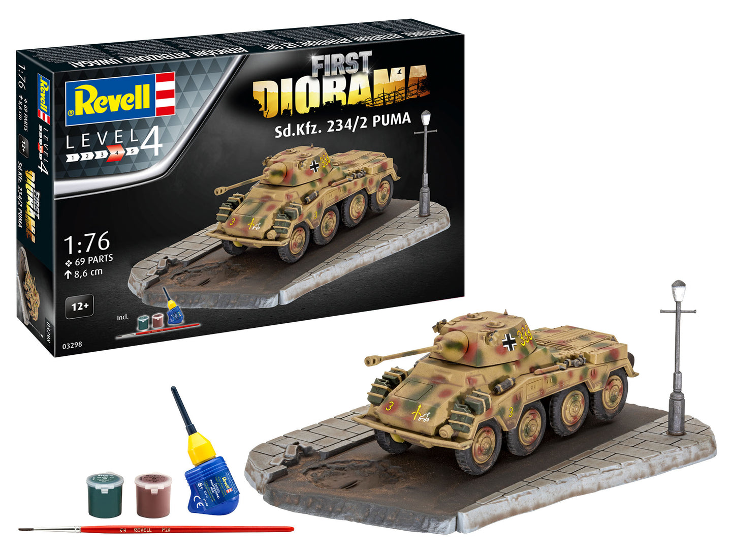 Revell 1/76th scale Sd.Kfz. 234/2 Puma First Diorama Set