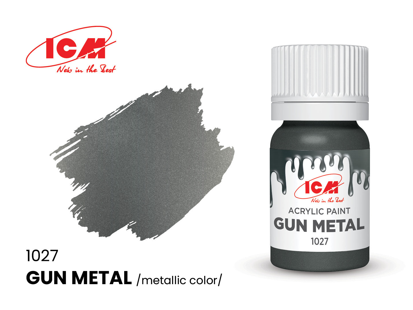 ICM Paint 1027 - Gun Metal (Metallic)
