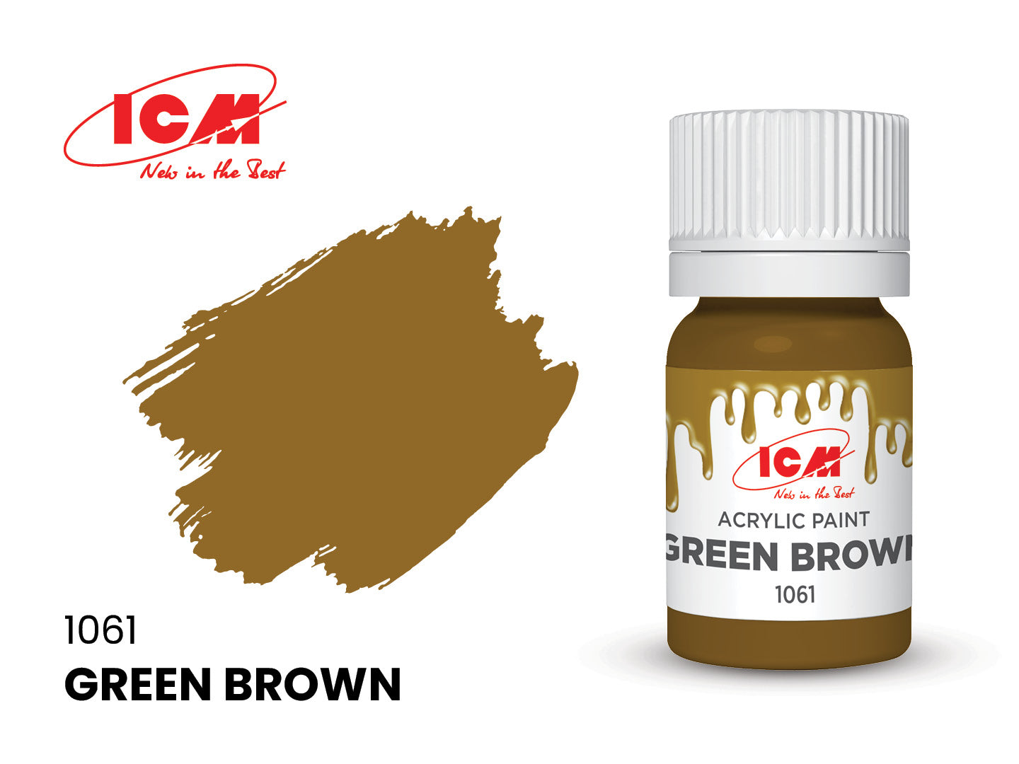ICM Paint 1061 - Green Brown