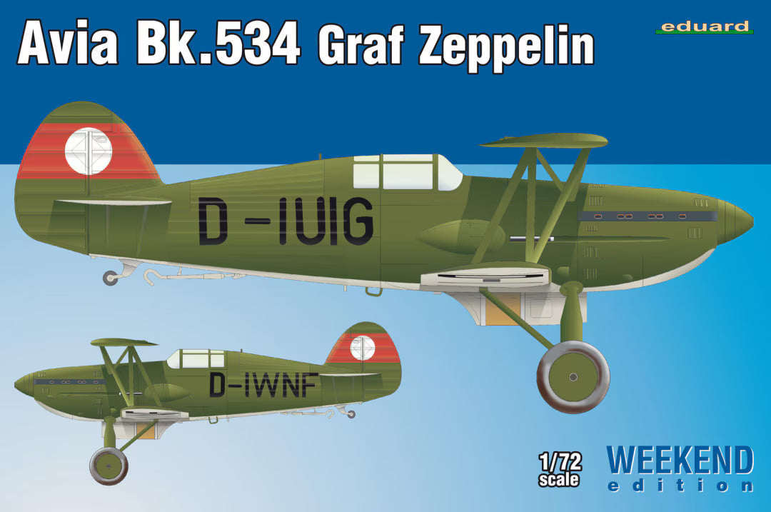 Eduard 1/72nd scale Avia B.534 II Graf Zeppelin Weekend Edition