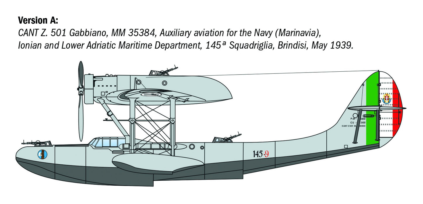 Italeri 1/72nd scale CANT Z.501 Gabbiano
