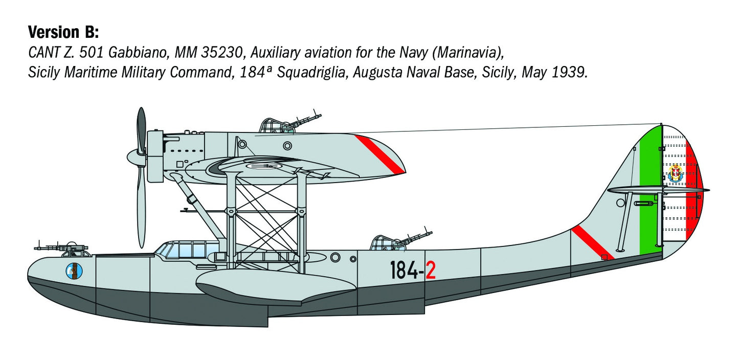 Italeri 1/72nd scale CANT Z.501 Gabbiano
