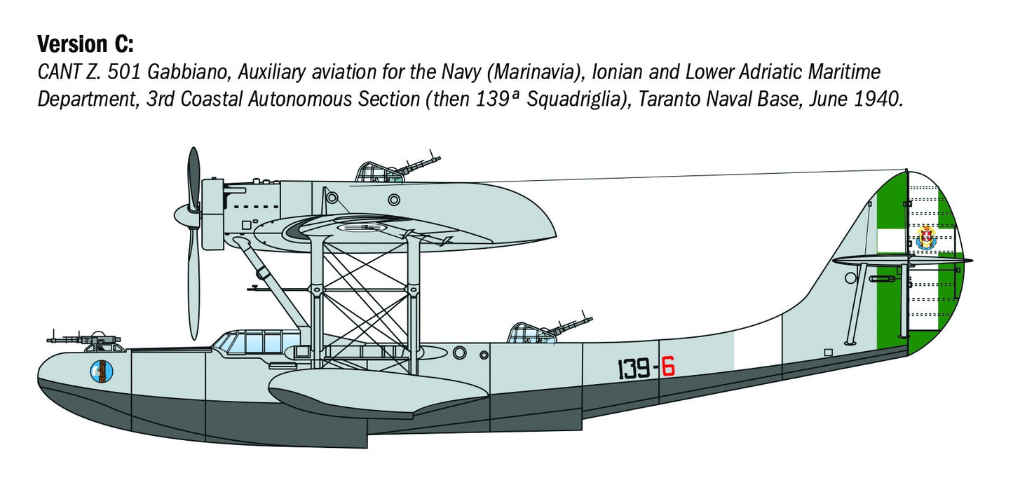 Italeri 1/72nd scale CANT Z.501 Gabbiano