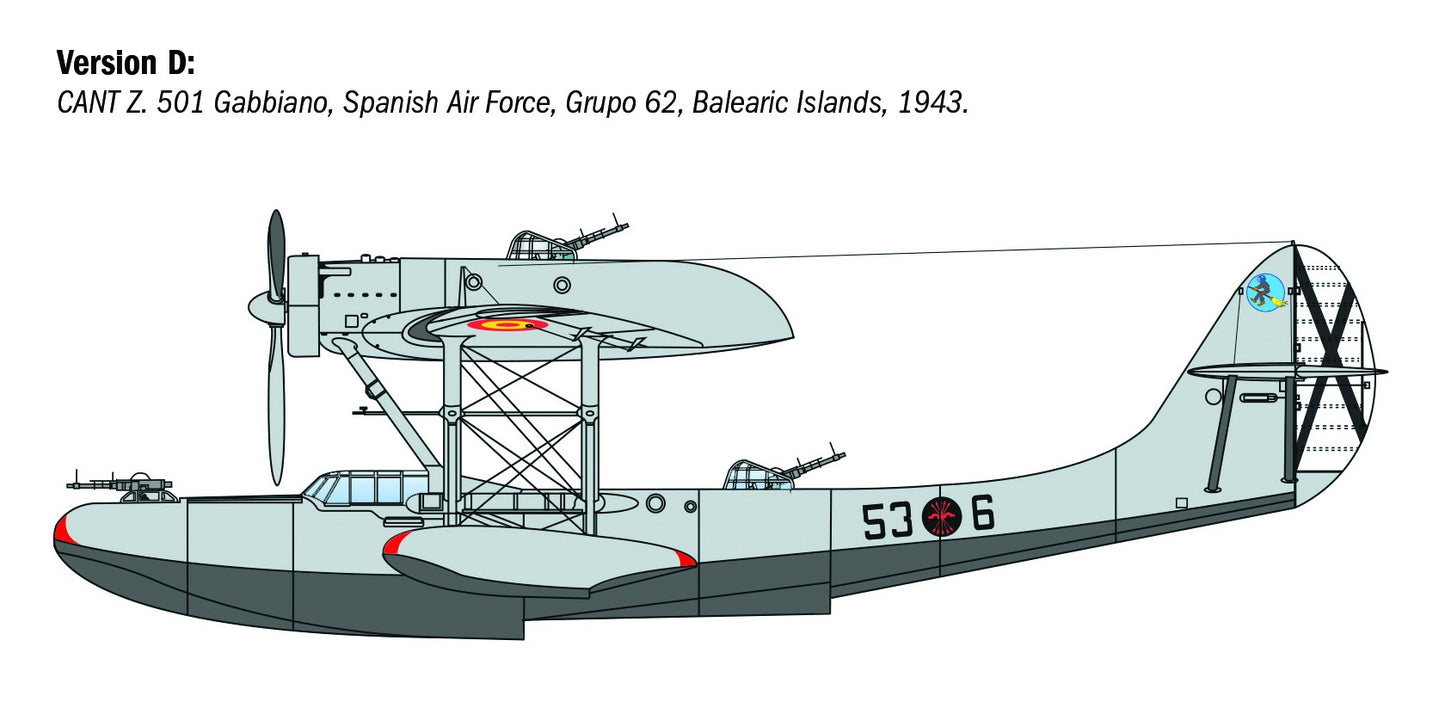 Italeri 1/72nd scale CANT Z.501 Gabbiano