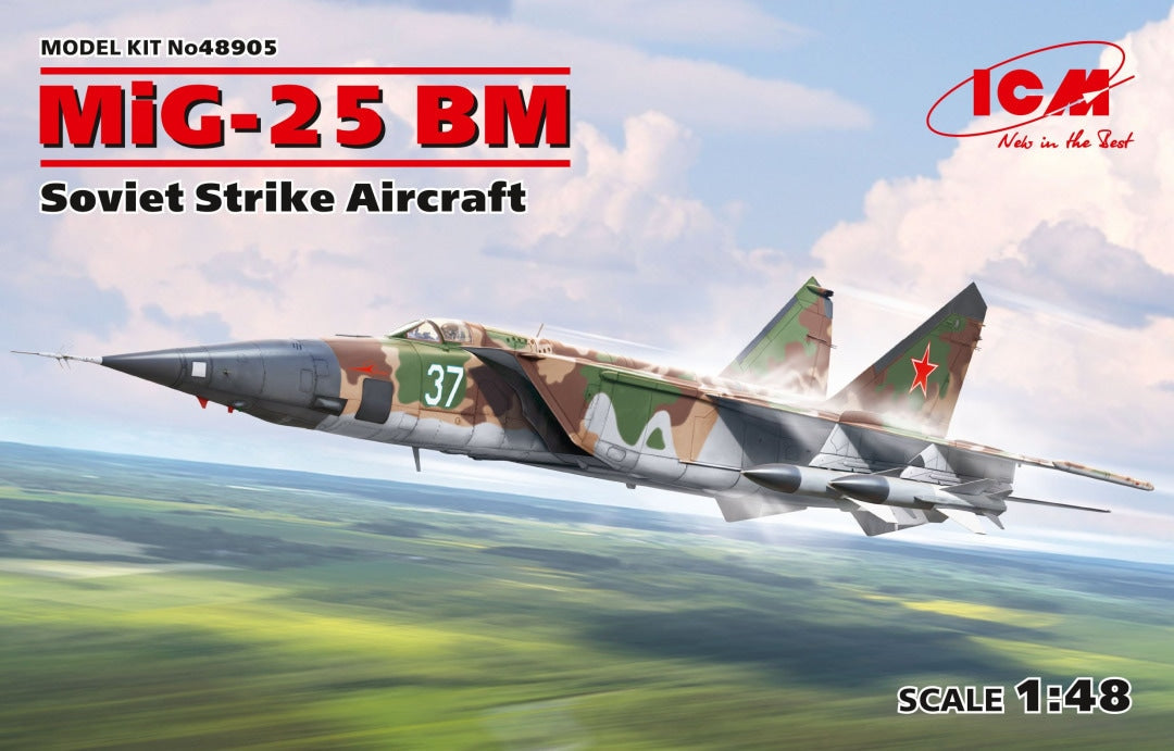 ICM 1/48th scale MiG-25 BM Soviet Strike Aircraft