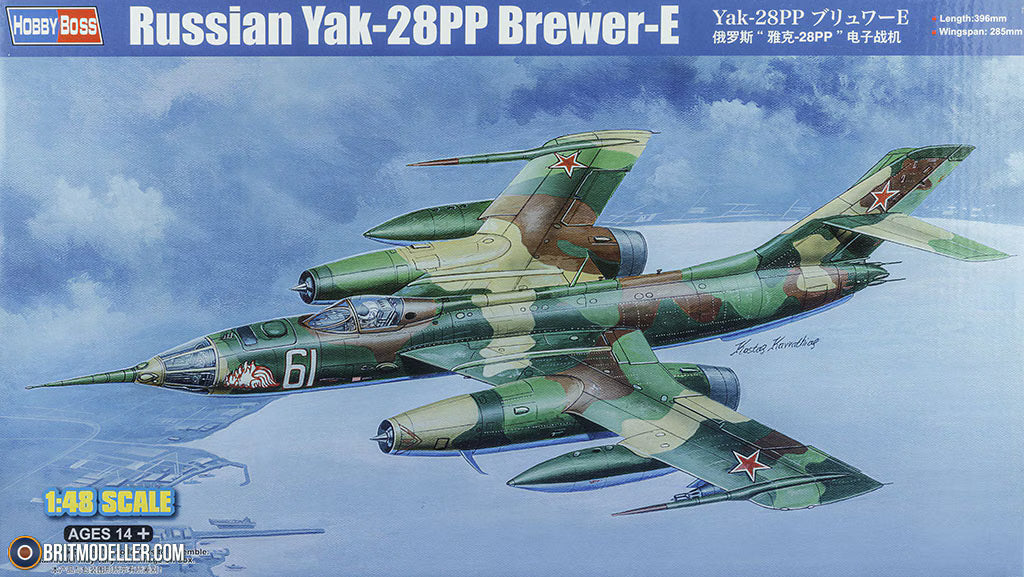 HobbyBoss 1/48th scale Russian Yak-28PP Brewer-E