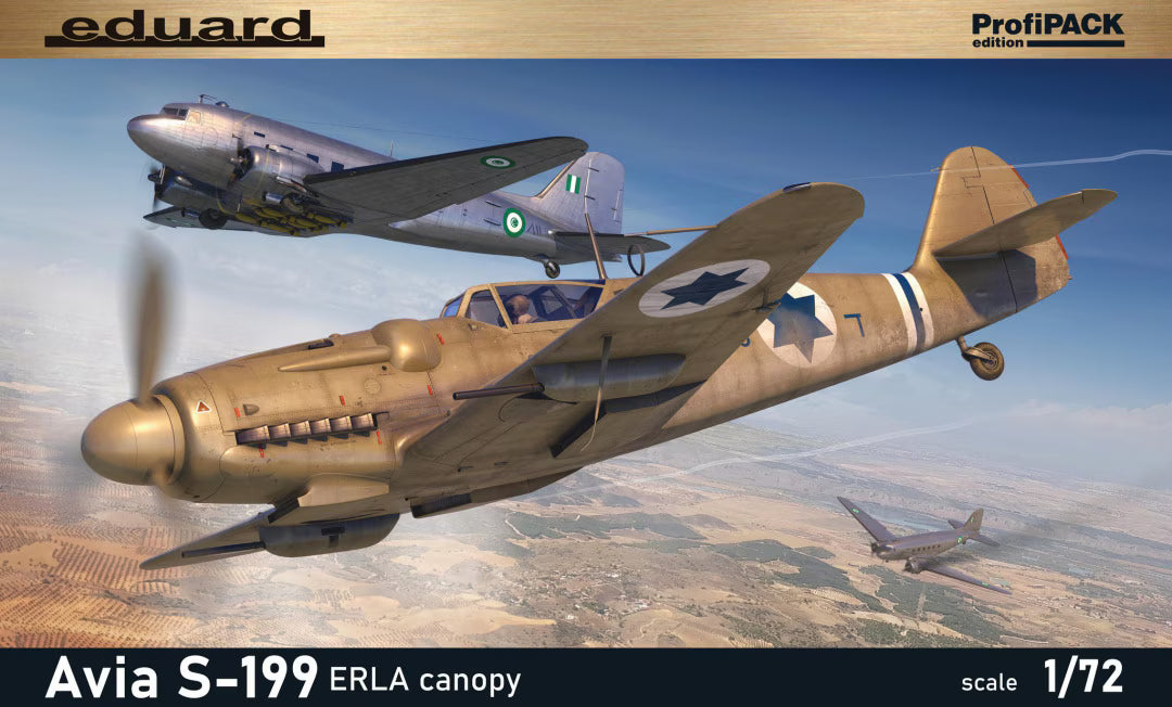 Eduard 1/72nd scale Avia S-199 Erla Canopy Profipack Edition
