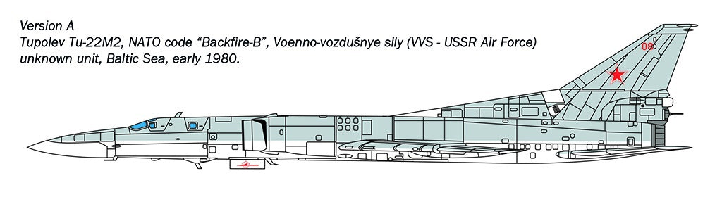 Italeri 1/72nd scale Tu-22 M3 Backfire B
