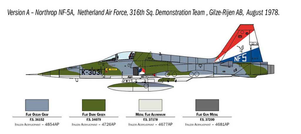 Italeri 1/72nd scale F-5A Freedom Fighter