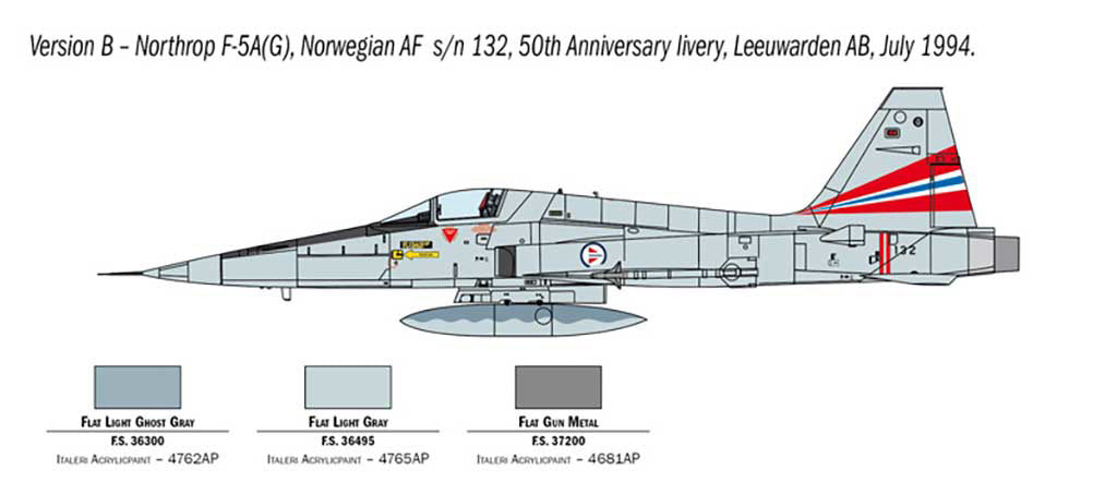 Italeri 1/72nd scale F-5A Freedom Fighter