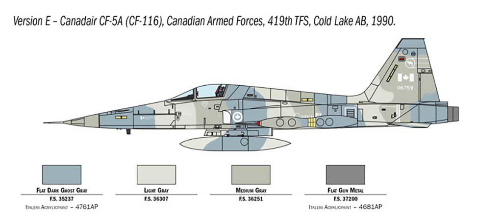 Italeri 1/72nd scale F-5A Freedom Fighter