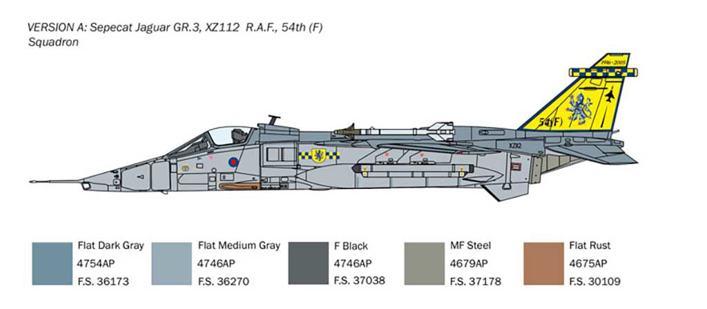 Italeri 1/72nd scale Jaguar RAF GR.1-3