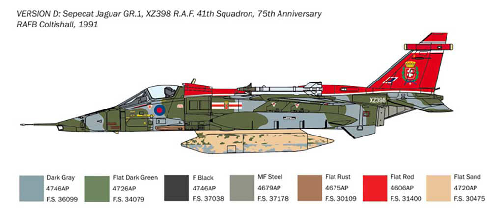 Italeri 1/72nd scale Jaguar RAF GR.1-3