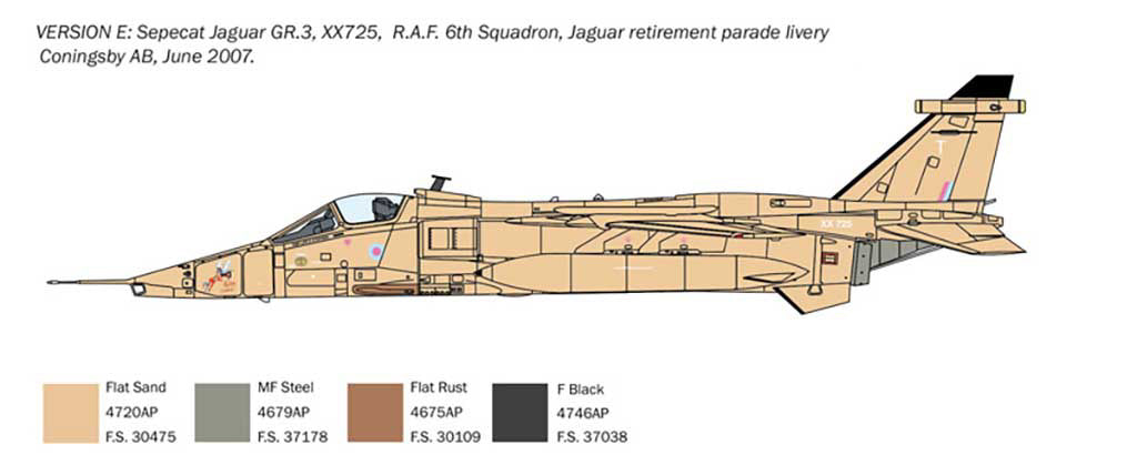 Italeri 1/72nd scale Jaguar RAF GR.1-3