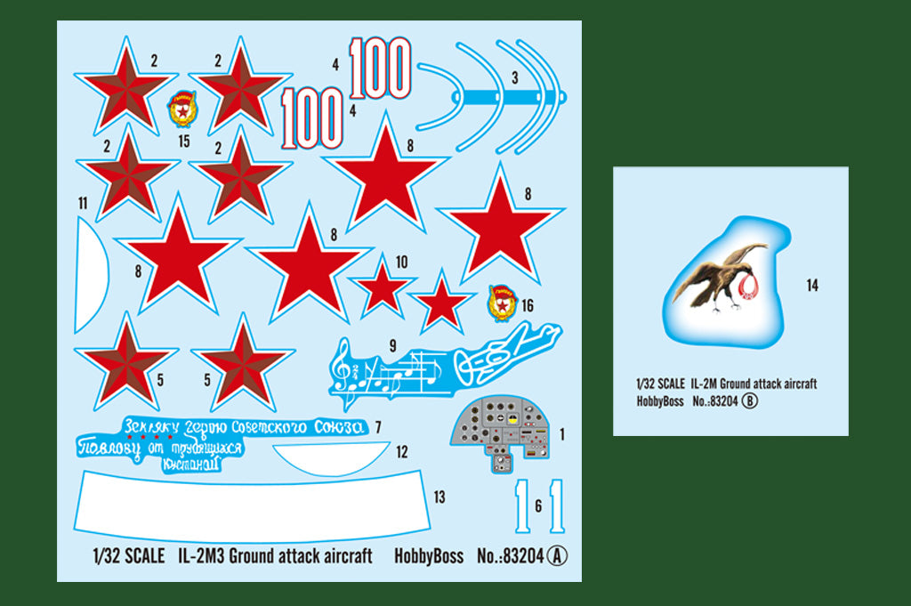 HobbyBoss 1/32nd scale IL-2M3 ground Attack aircraft
