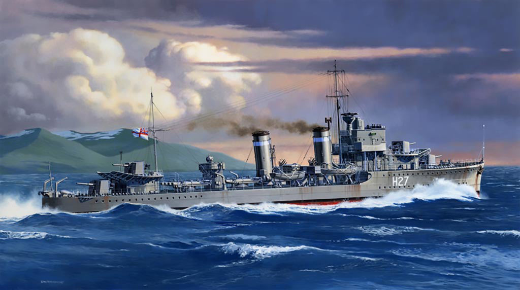 Tamiya 1/700th scale - British E Class Destroyer