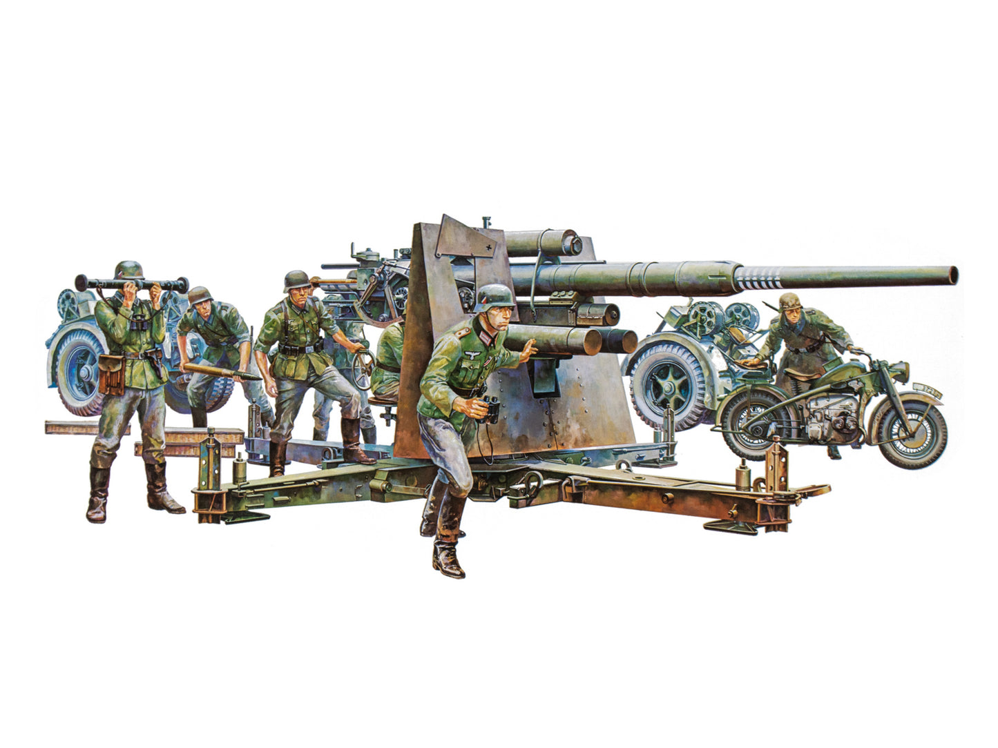 Tamiya 1/35th scale - German 88mm Gun Flak 36/37