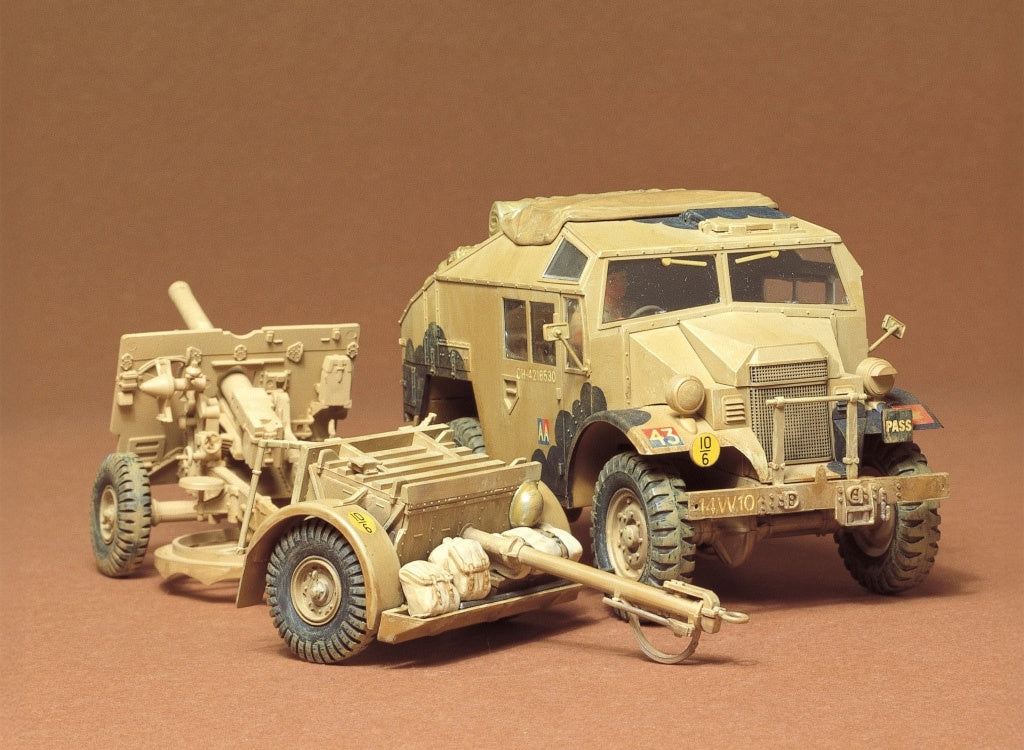 Tamiya 1/35th scale - British 25-pdr Field Gun & Quad Gun Tractor