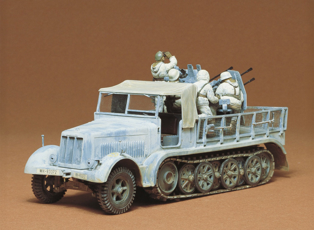 Tamiya 1/35th scale - German 8 ton Semi Track 20mm Flakvierling Sd.kfz 7/1