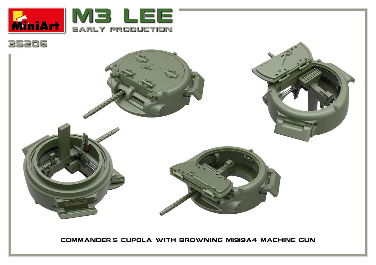 Miniart 1/35th scale M3 Lee Early Prod. - Full interior Kit