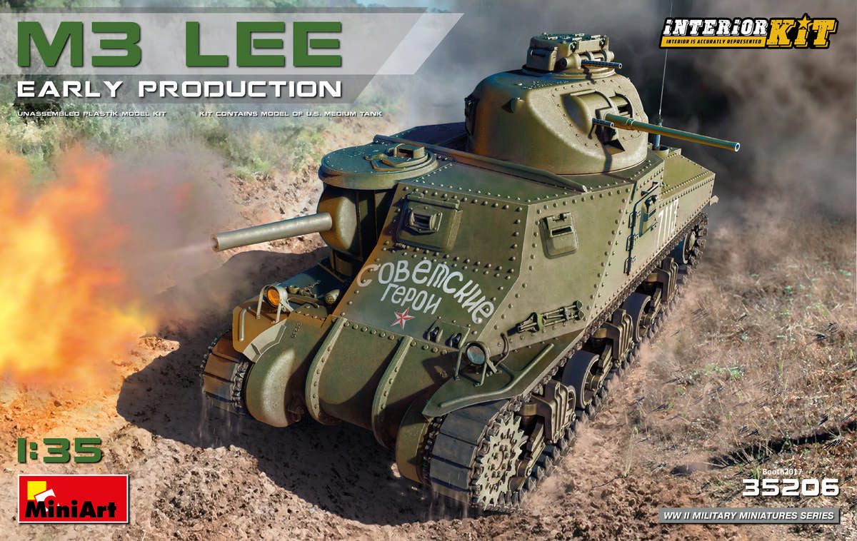 Miniart 1/35th scale M3 Lee Early Prod. - Full interior Kit