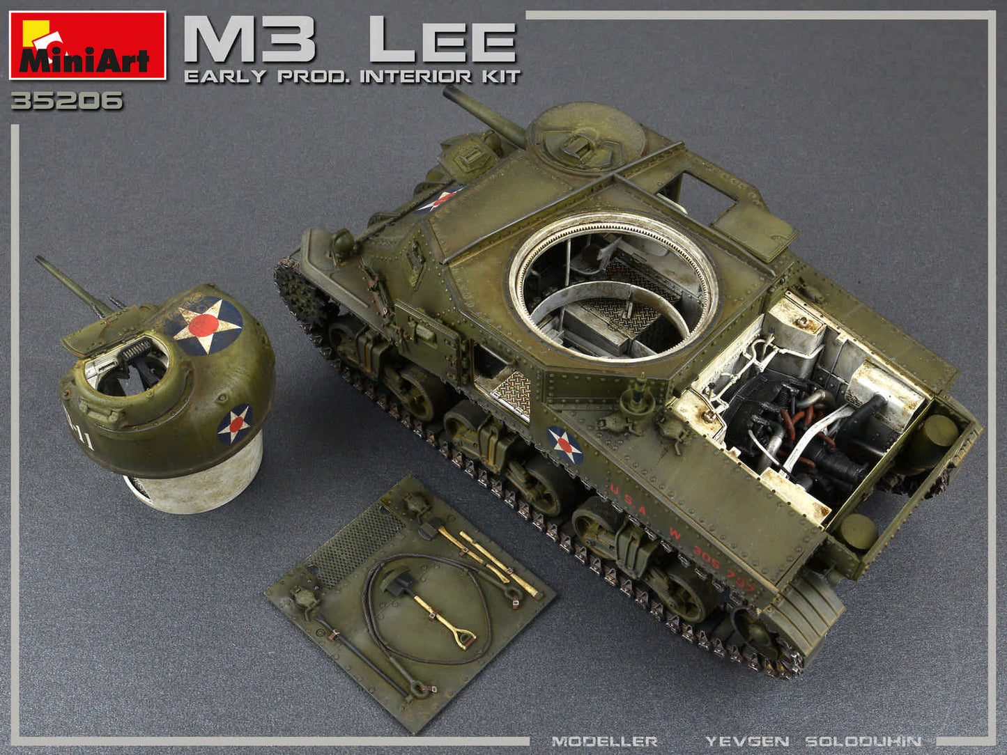 Miniart 1/35th scale M3 Lee Early Prod. - Full interior Kit