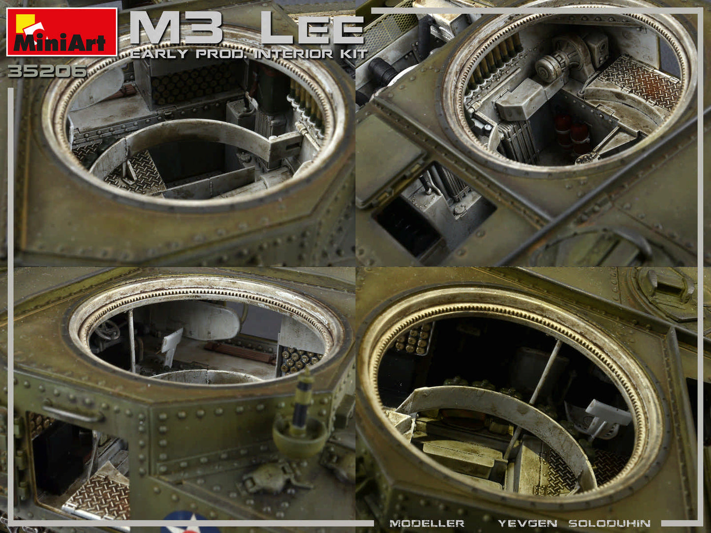 Miniart 1/35th scale M3 Lee Early Prod. - Full interior Kit