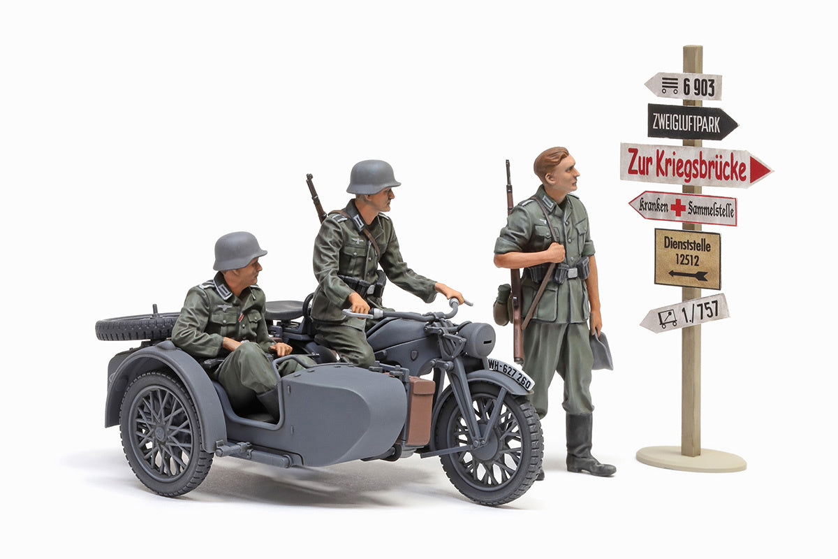 Tamiya 1/35th scale - German KS600 & Sidecar