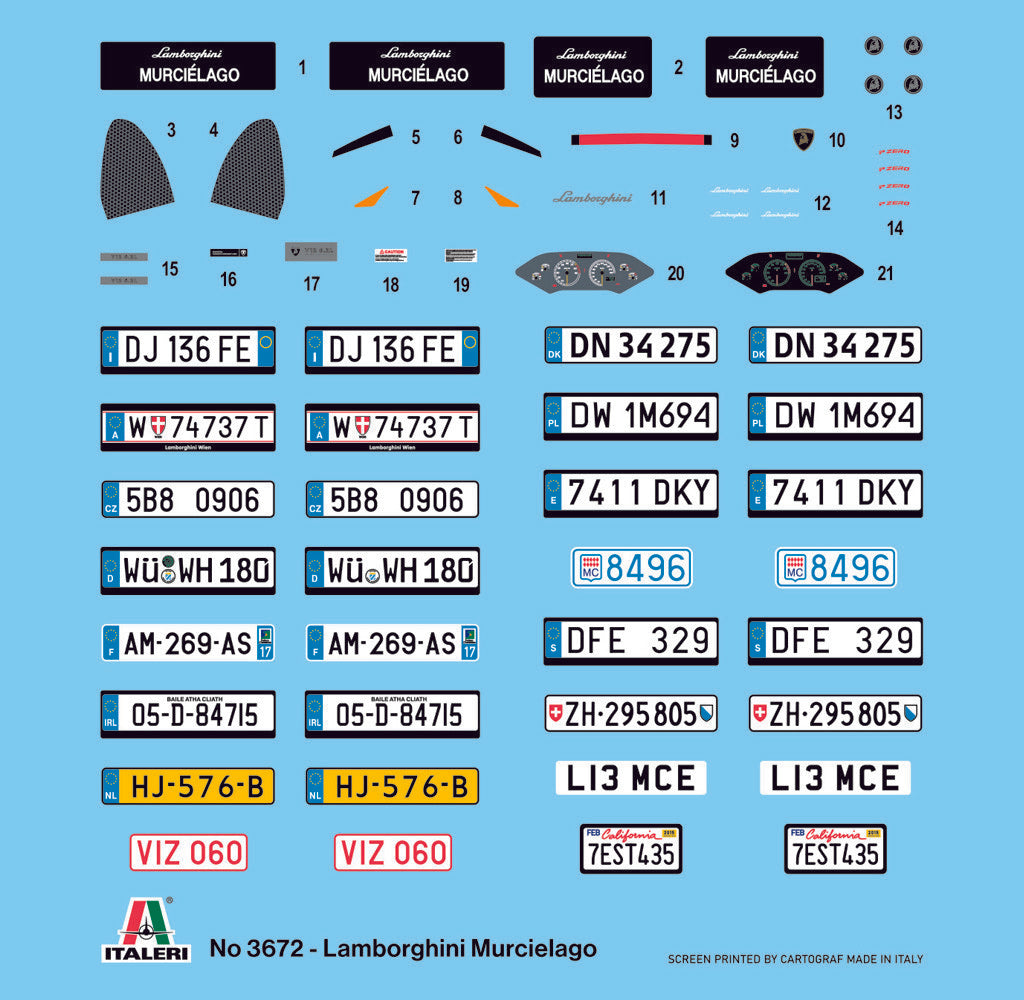 Italeri 1/24th scale Lamborghini Murcielago