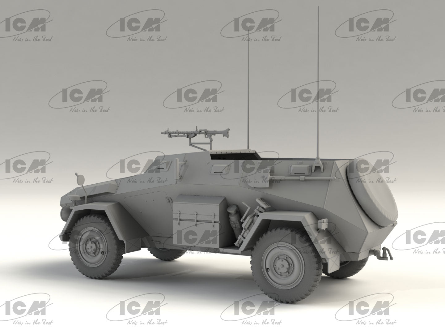 ICM 1/35th scale Sd.Kfz.247 Ausf B with MG34 Machine Gun