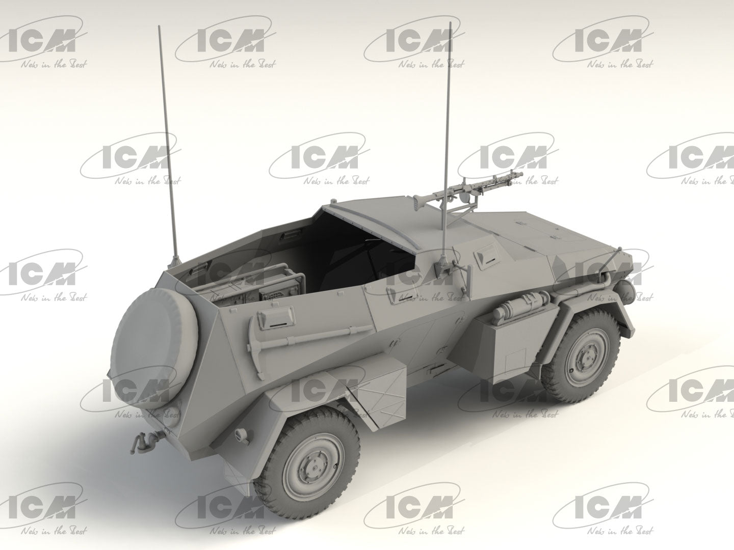 ICM 1/35th scale Sd.Kfz.247 Ausf B with MG34 Machine Gun