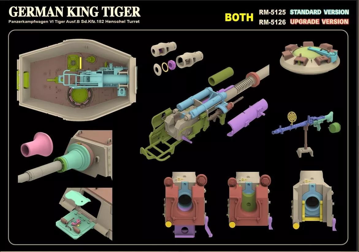 Ryefield Model 1/35th scale German King Tiger with Henschel turret