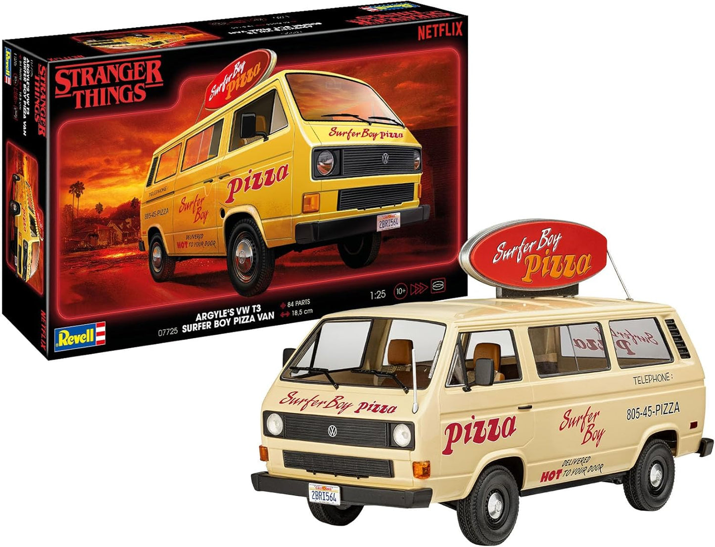 Revell 1/25th scale W T3 Bus “Surfer Boy”: Stranger Things