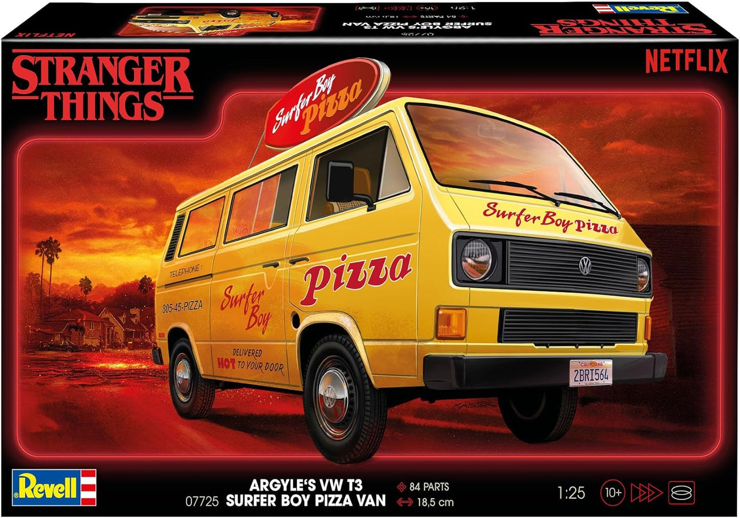 Revell 1/25th scale W T3 Bus “Surfer Boy”: Stranger Things
