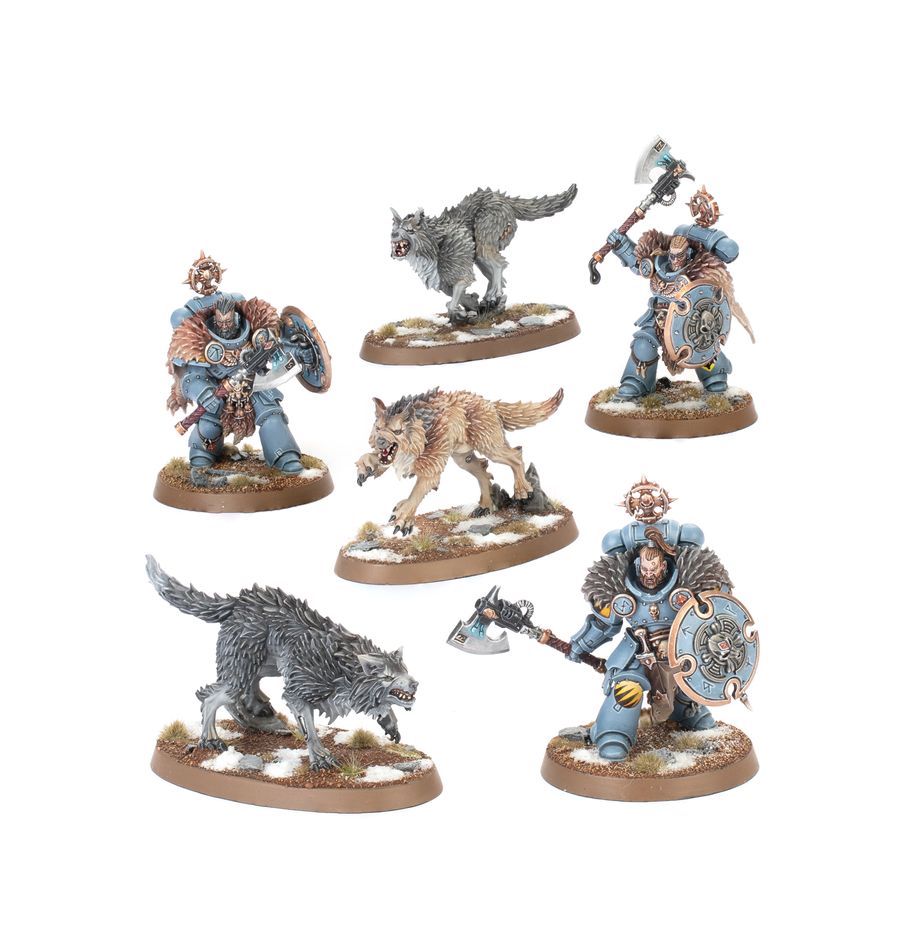 Games Workshop Warhammer 40k Space Wolves Wolf Guard Headtakers