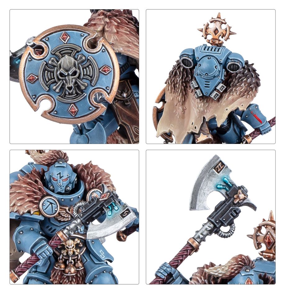 Games Workshop Warhammer 40k Space Wolves Wolf Guard Headtakers