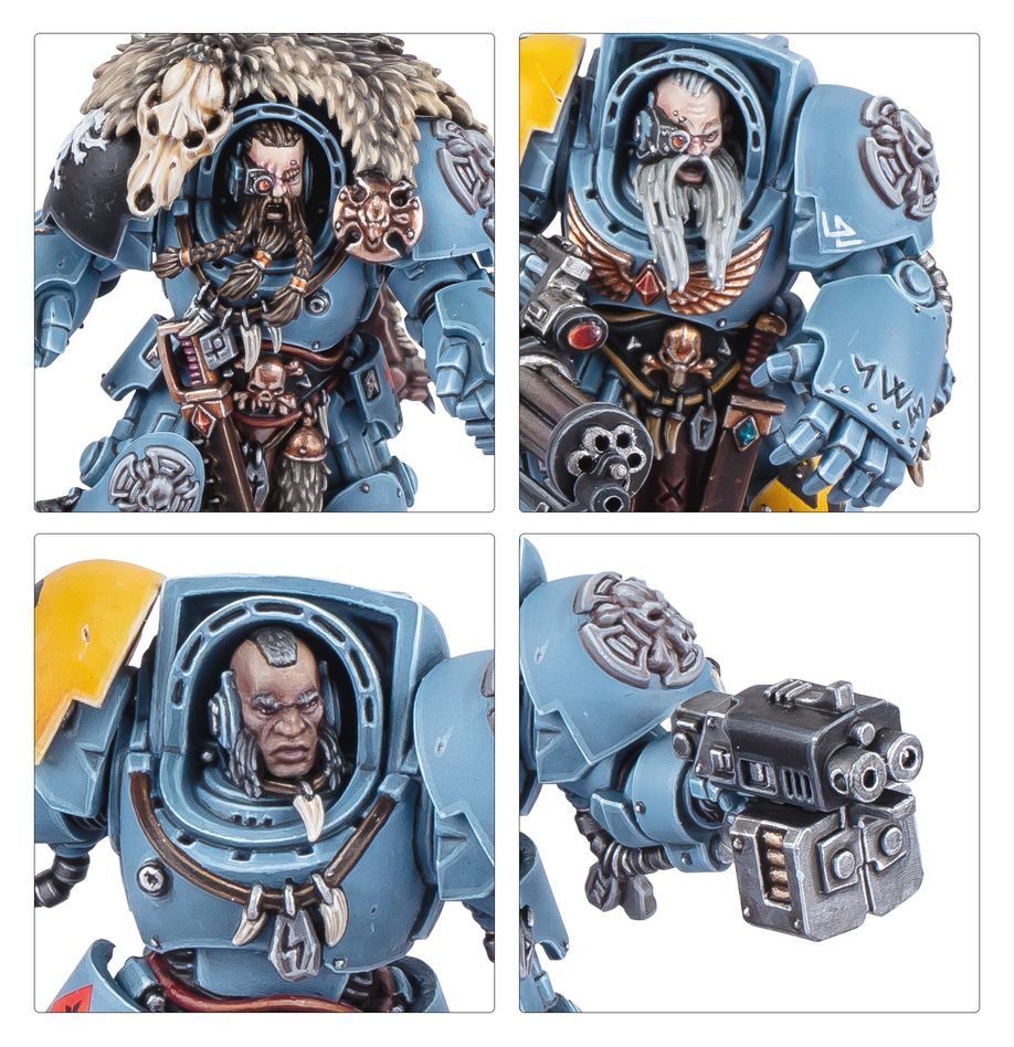 Games Workshop Warhammer 40k Space Wolves Wolf Guard Terminators