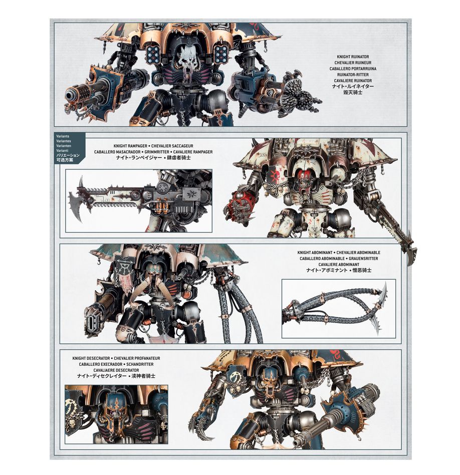 Games Workshop Warhammer 40k Chaos Knights Knight Ruinator