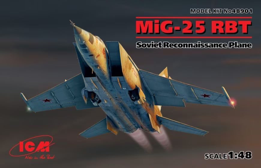 ICM 1/48th scale MiG-25 RBT Soviet Reconnaissance Plane