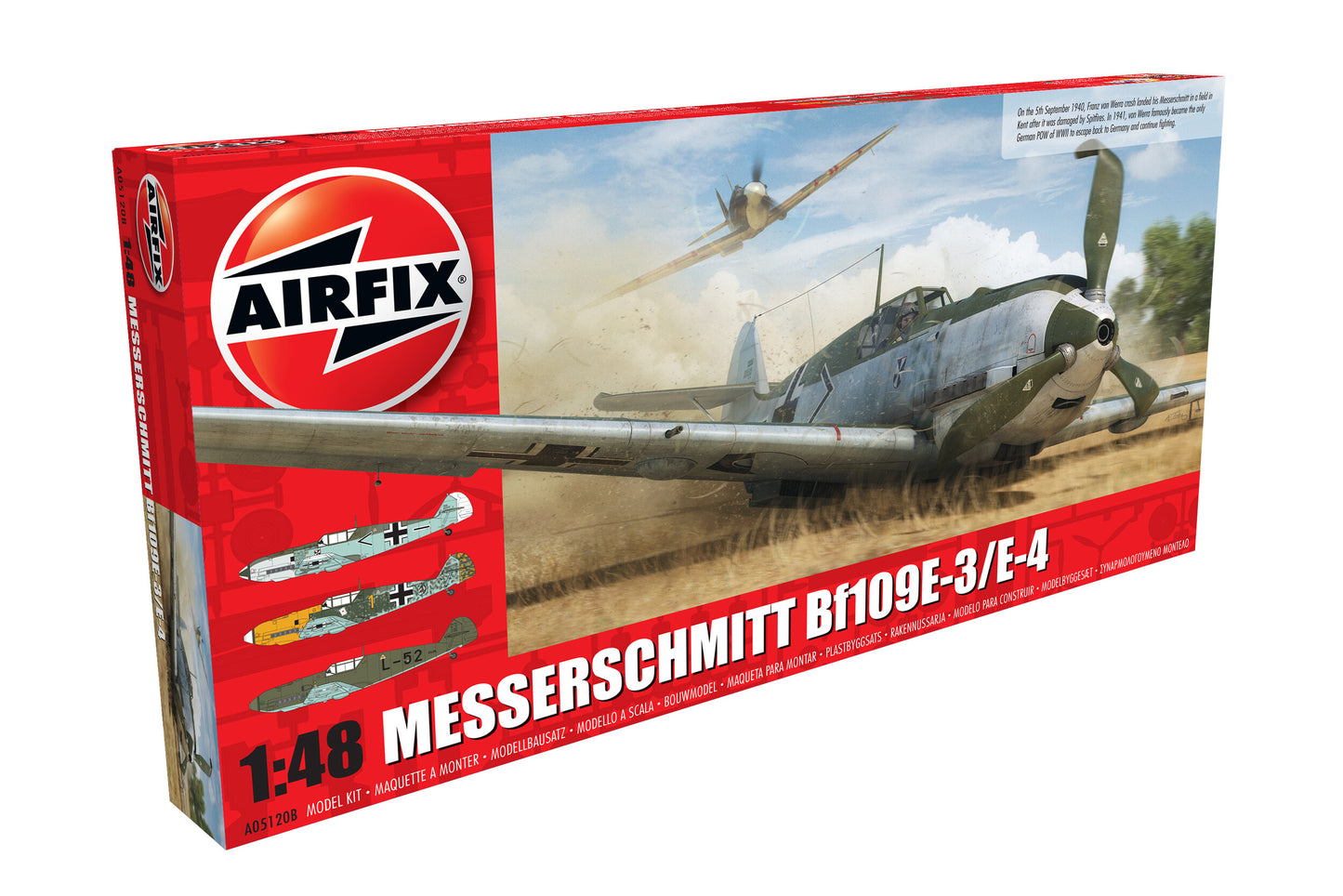 Airfix 1/48th scale Messerschmitt Me109E-4/E-1