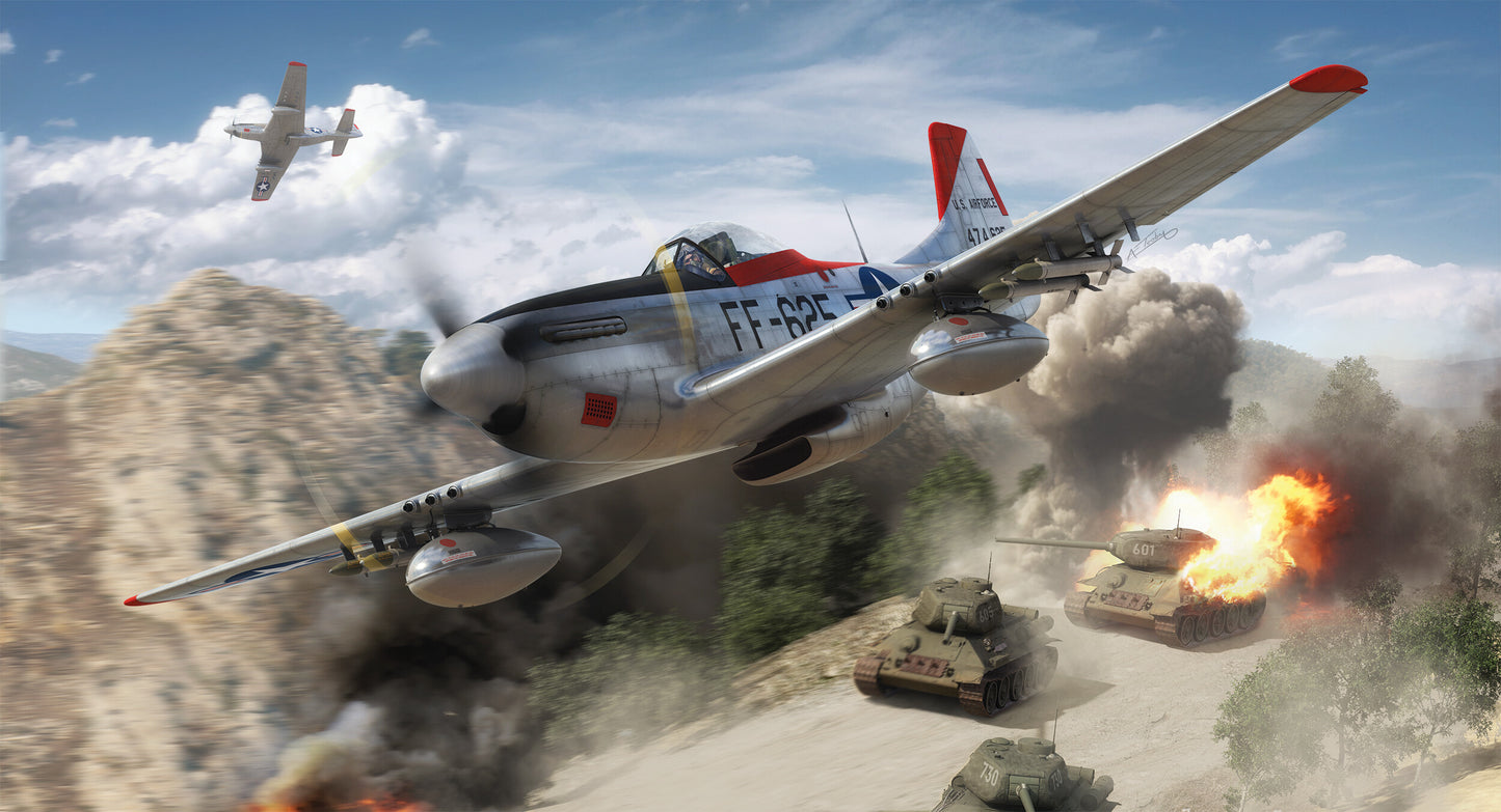 Airfix 1/48th scale North American F-51D Mustang