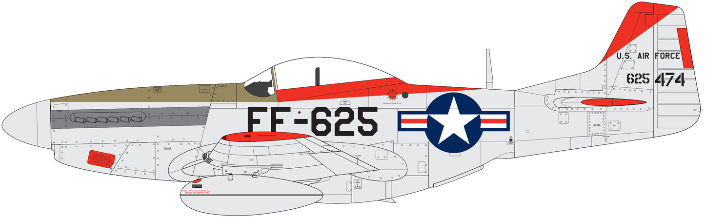 Airfix 1/48th scale North American F-51D Mustang