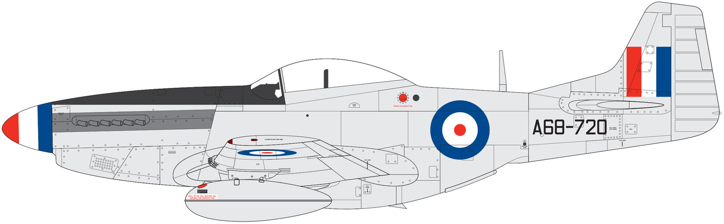 Airfix 1/48th scale North American F-51D Mustang