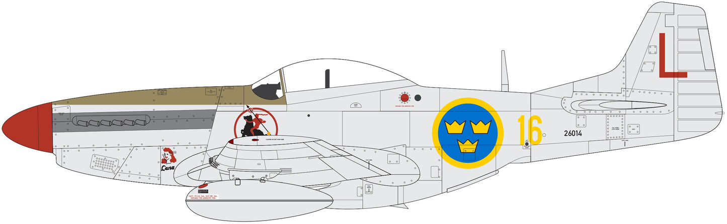 Airfix 1/48th scale North American F-51D Mustang