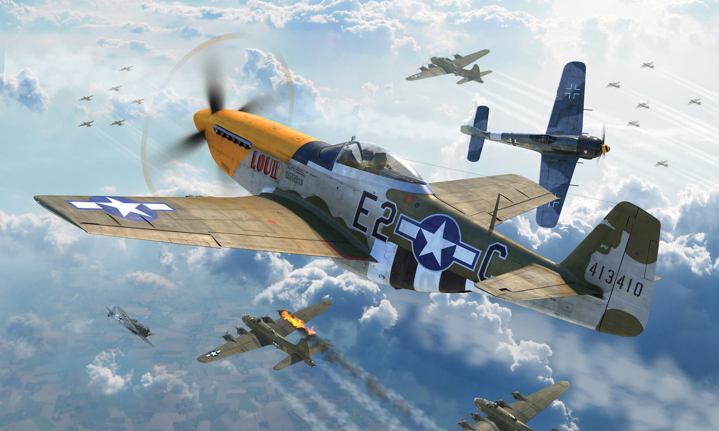 Airfix 1/48th scale North American P51-D Mustang (Filletless Tails)