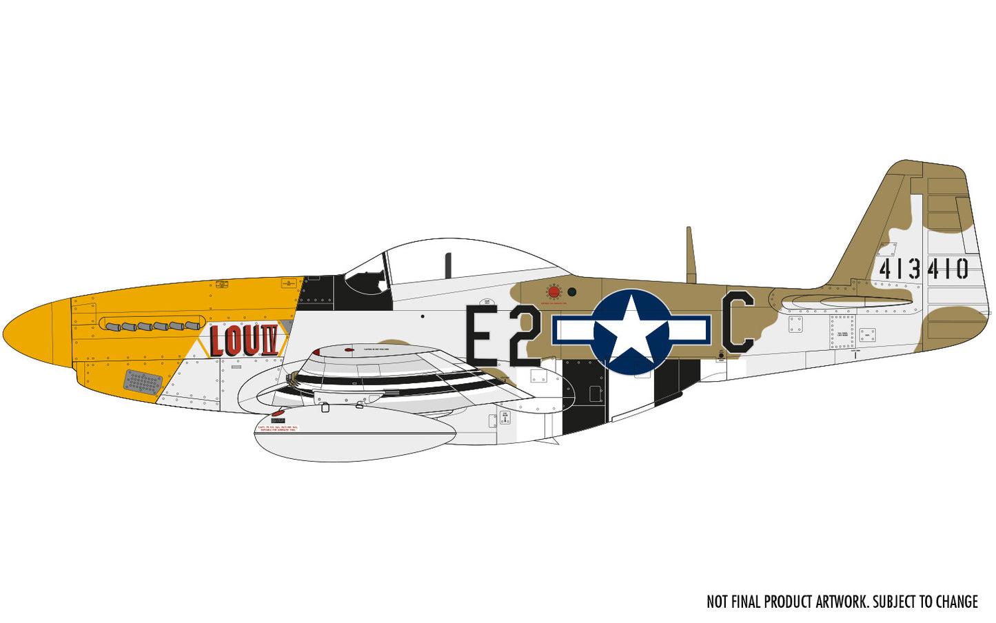 Airfix 1/48th scale North American P51-D Mustang (Filletless Tails)