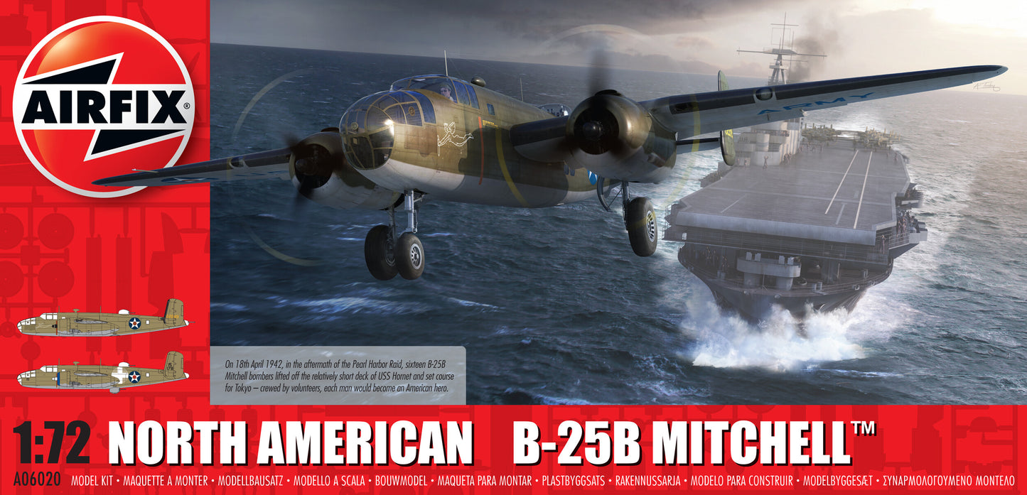 Airfix 1/72nd scale North American B25B Mitchell