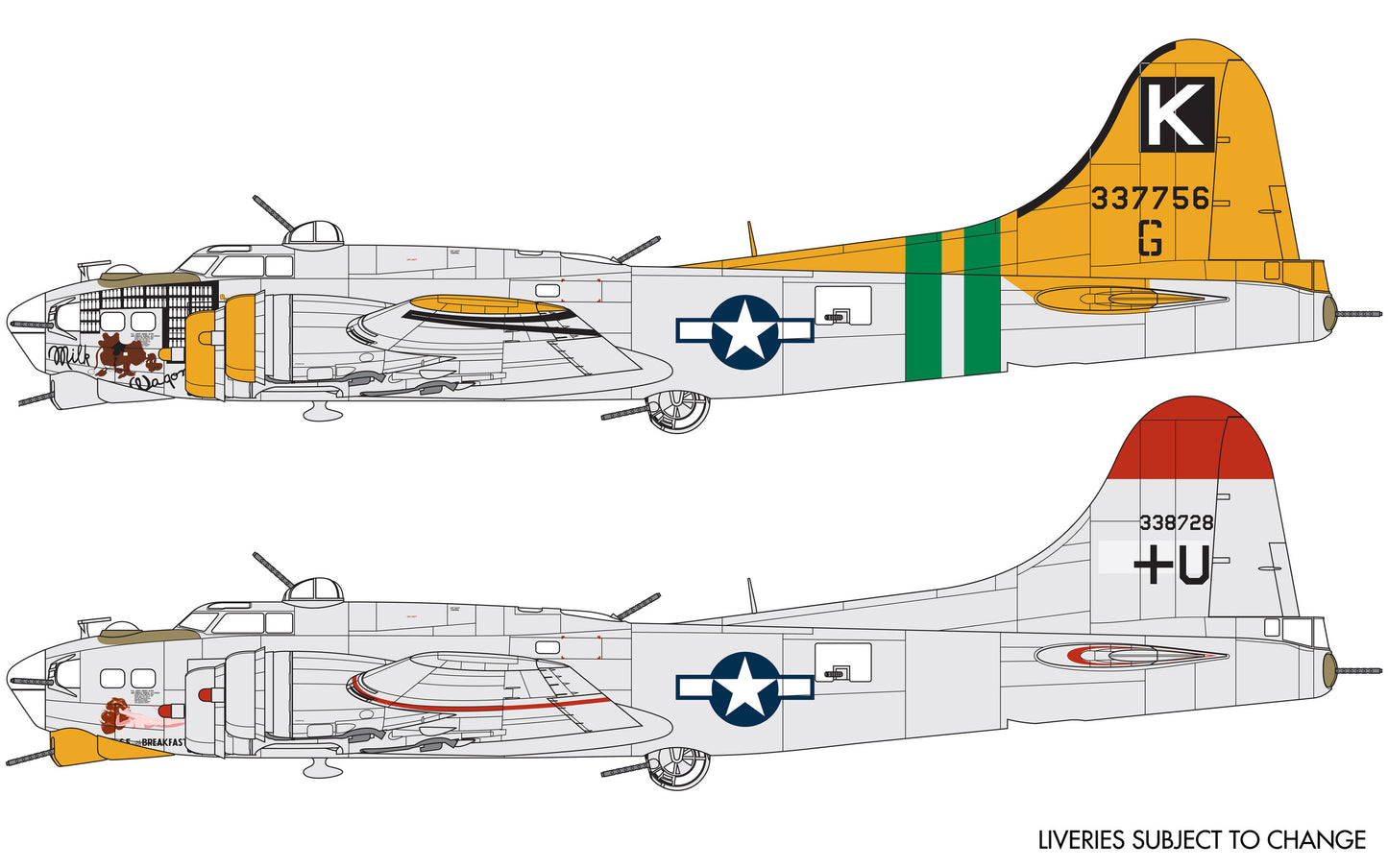 Airfix 1/72nd scale Boeing B17G Flying Fortress